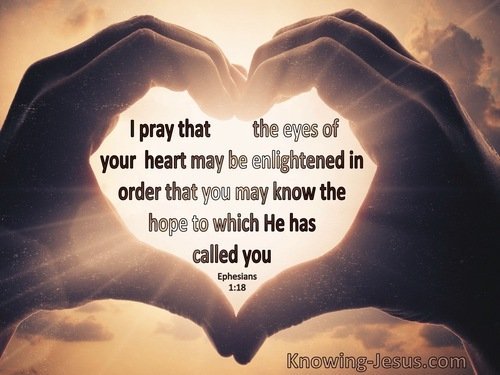 Spiritual Blindness, Removal Of-Ephesians 1-18